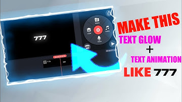 Make This Text Glow + Text Animation Like 777