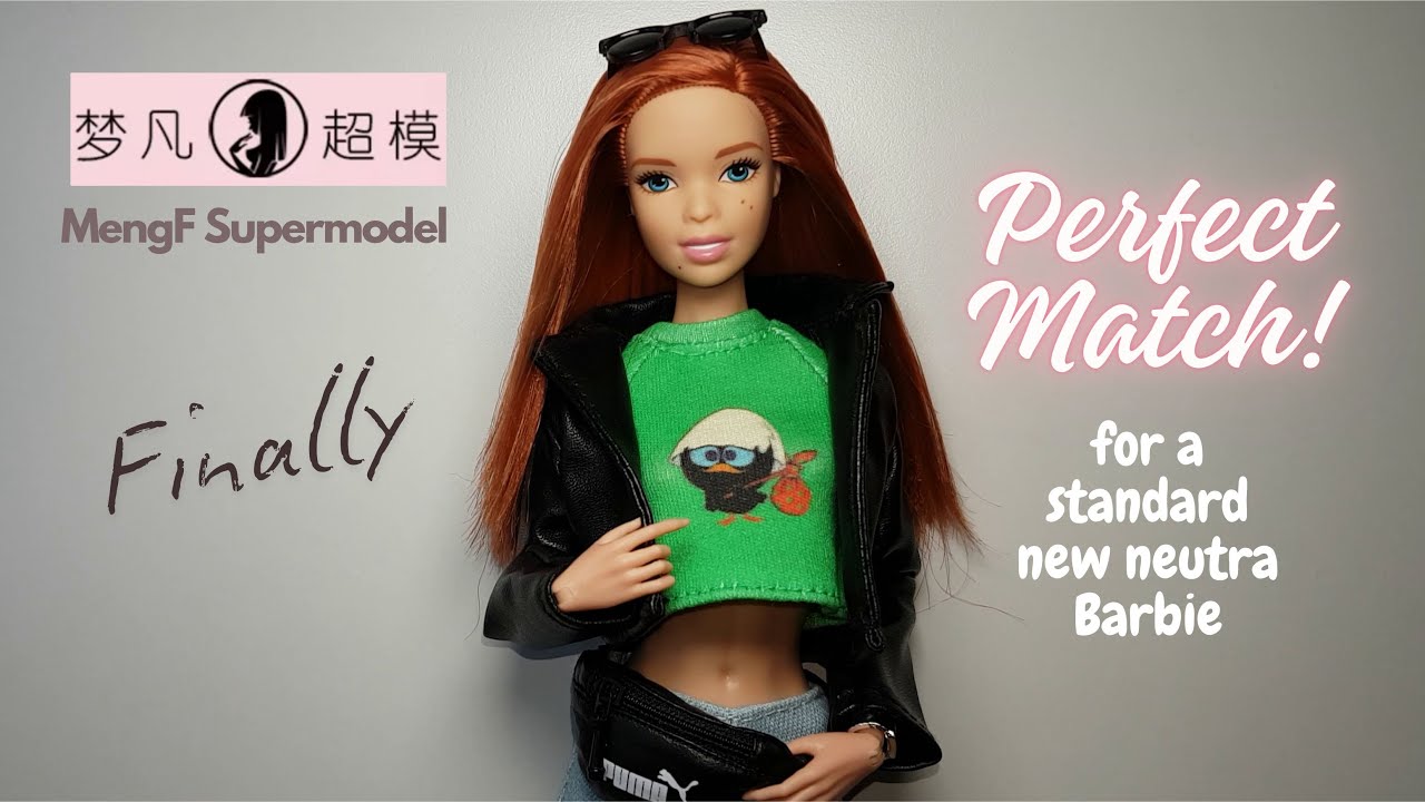 New color for the MengF fashion doll body - Finally a true Barbie new neutra Skin Color match!!!