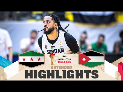 Syria 🇸🇾 v Jordan 🇯🇴 | Extended Highlights | FIBA Basketball World Cup 2027 Asian Qualifiers