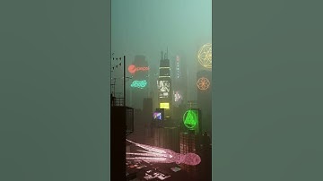 CYBERPUNK CITY | 3D ANIMATION #shorts