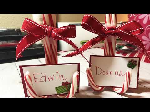 candy cane place card holders idea 3 youtube candy cane place cards