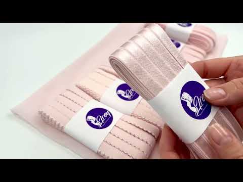 Видео: 906 641/12 Резинка отделочная Lauma 12, пастельно-розовый 906