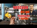 Elaboración de Rosca Triangular M12 UNC método de penetración Radial en torno convencional👌#tech🚀🔌