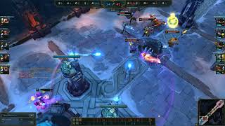 League of legends v14.2 - tower range indicator bug, 1x speed