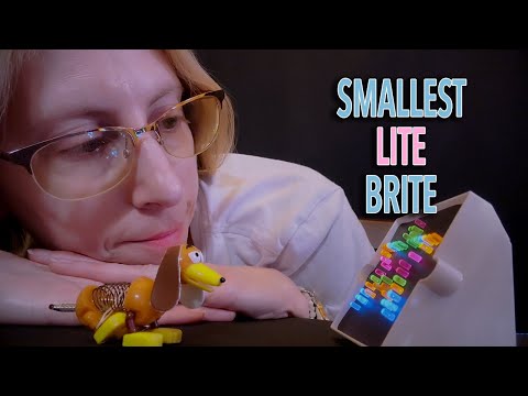 ASMR | Tiny Lite-Brite - clicking, whispering, paper sounds