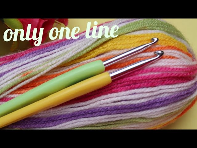 SO UNIQUE JAPANESE CROCHET STITCH💥! Only 1 Row Repeat! Learn it