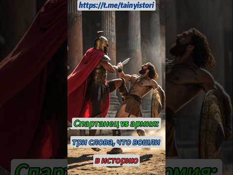 Спартанец vs армия: три слова, что вошли в историю #shorts #история
