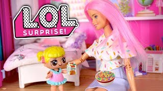 Barbie LOL Goldie Family Morning Routine for Weekend Game Day