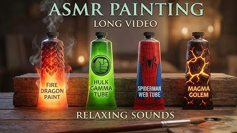 Experience the world of ASMR magic where paint tubes create living heroes right before your eyes 