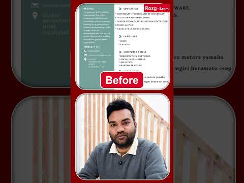 Upgrade to a job-ready resume with professional resume-making services at Rozgar.com