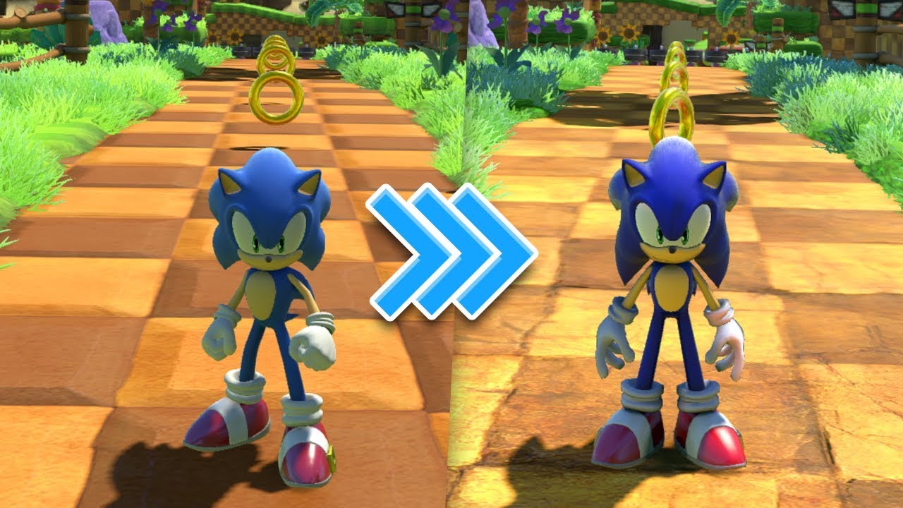 sonic generations sonic model vs unleashed