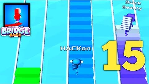 BRIDGE RACE LEVEL 15 | GAMEPLAY WALKTHROUGH (ANDROID & IOS) #shorts