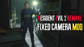 RESIDENT EVIL 2 Remake FIXED CAMERA Mod Gameplay (RE2R Classic)