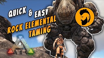 EASY TRAP and Tame a Rock Elemental! Ark