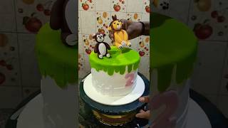 animals theme cakeshortsviral trendingshorts forest cakeshortsfeed birthdaycake youtubeshort