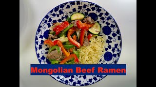 *** Mongolian Beef Ramen *** Ramen Recipe, Chinese Ramen, Chinese Noodle.