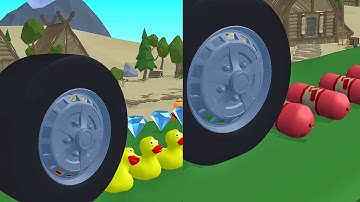 Wheel Smash! Very satisfying and relaxing ASMR slicing game