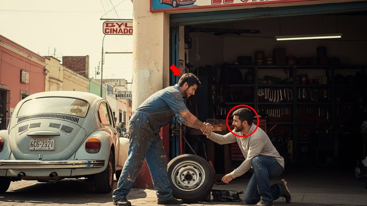 Un pobre mecánico auxilió a un hombre... sus ojos revelaron que era su hermano perdido.