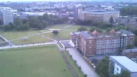 Onboard Camera in London on an RC Piper Mini Super Cub in Shoreditch Park 2nd Flight