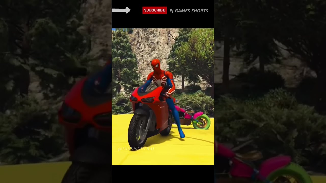 GTA 5 SPIDERMAN CARS Racing Challenge on LAKE Rampa ! GTA SHORTS 
