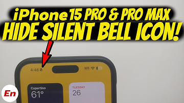 iPhone 15 Pro Max | How to Hide SILENT BELL Icon | iPhone 15 Pro