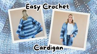 How to Crochet an Easy Cardigan for Fall | Full Pattern Walk Through