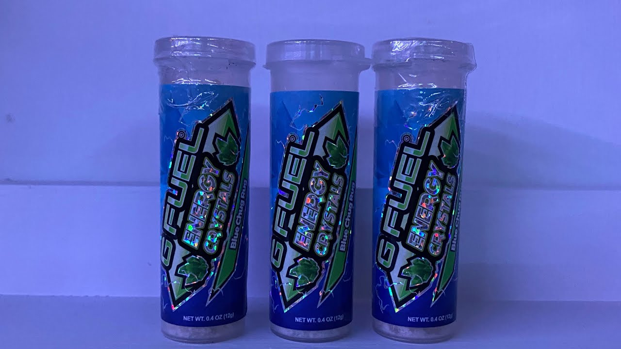 Blue Chug Rug GFUEL Energy Crystals REVIEW YouTube