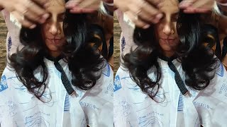 multi haircutting & seting thin hair mein