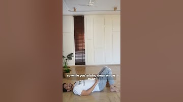 Strengthen your spine with this simple exercise- Pelvic Tilt