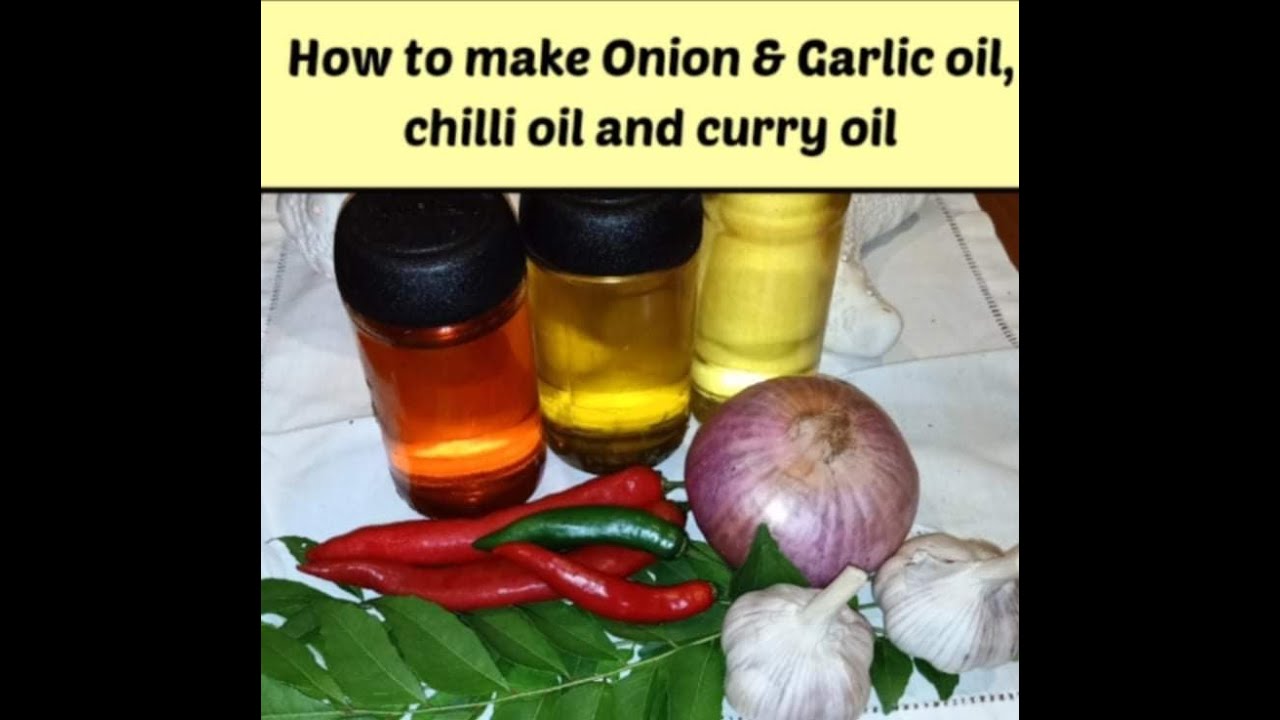How to make Onion & garlic oil, curry oil & chilli oil YouTube