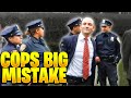 Cops roll up on the wrong man and learn a valuable lesson