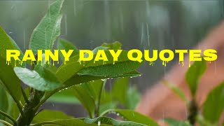 Rain Quotes In English | Quotes About Rain | Rainy Day Quotes