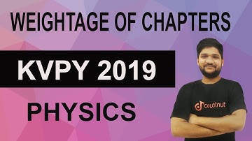 Weightage of Chapters in KVPY Physics ( SA and SX Stream) | Important Chapters for KVPY Physics