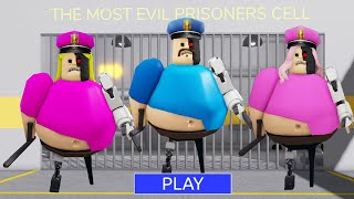 : CYBORG BARRY'S PRISON RUN Obby New Update Roblox - Police Girl All Bosses Battle FULL GAME #roblox