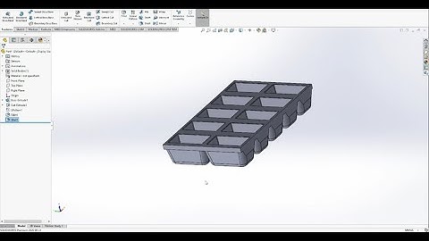 Solidworks Ice cube tray : Polymer Engineering