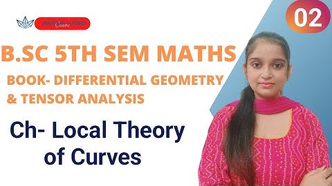 B.Sc 5th sem Maths || Differential geometry and tensor analysis || By Jyoti Chaudhary ✍️✍️