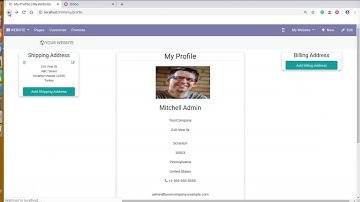 How to Update Website Customer Profile and Address Book | Odoo Apps Features #Website #Profile #odoo