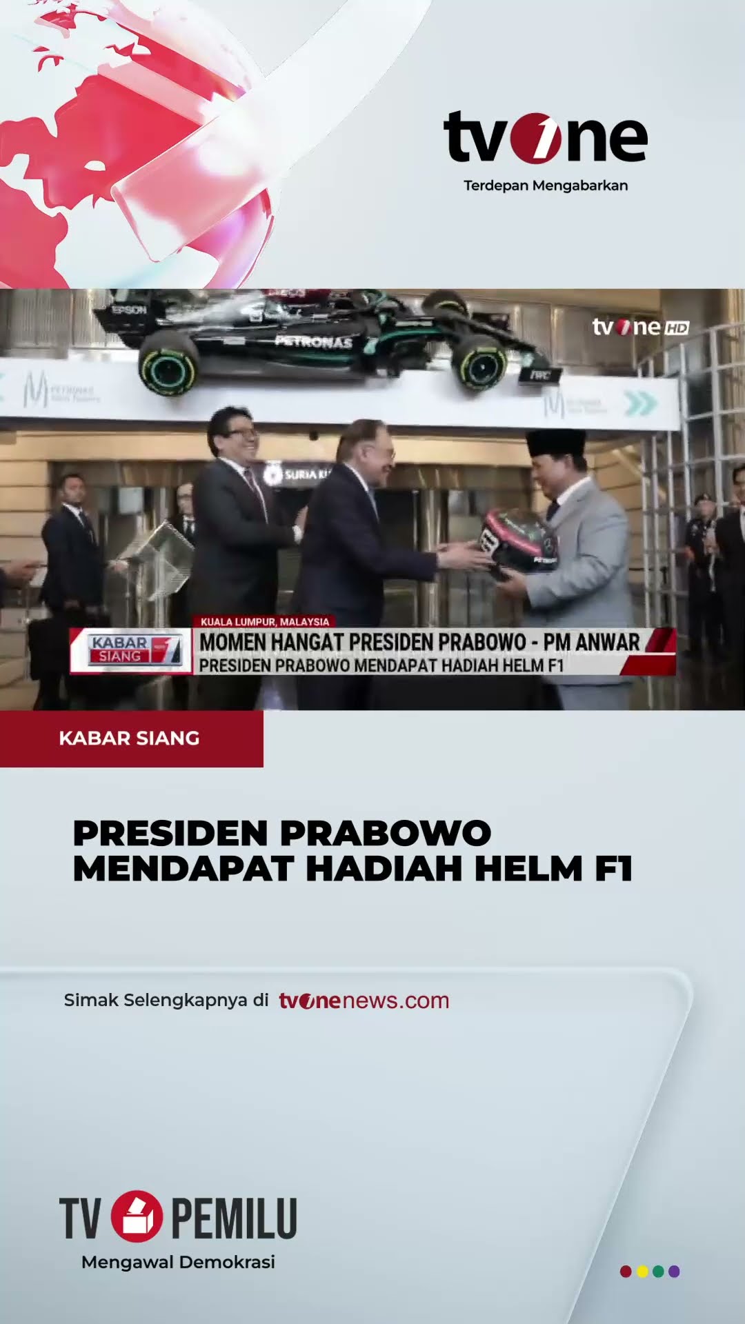 Momen Pecah Tawa Prabowo \u0026 Anwar Ibrahim, Gara-gara Pajangan Mobil F1 | tvOne
