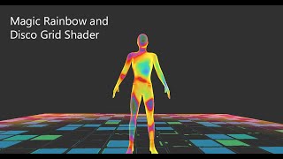 Magic Rainbow and Disco Grid Shader ( unity )