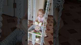 Добавим в детскую нежности, удовольствия и красоты #макраме #детские_качели #ручная_работа #отдых