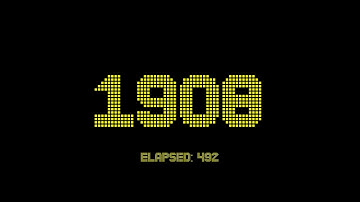 2400 seconds countdown timer with full zero second