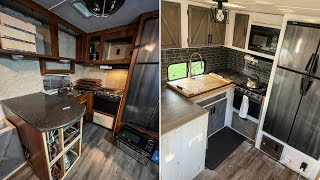 Building a Modern Farmhouse Kitchen in the RV | Tiny Home RV Build Ep. 9