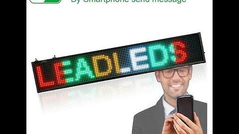 Leadleds Innovation WiFi LED Sign Programmable RGYW Electronic Message Board for Home Business