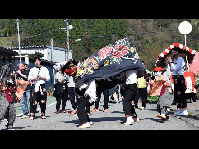 キレのある金蔵獅子！楡原の獅子舞 富山県富山市 2024 - YouTube