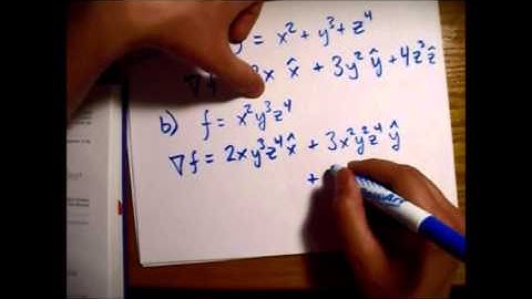 Griffiths Electrodynamics Problem 1.11: Some Gradients