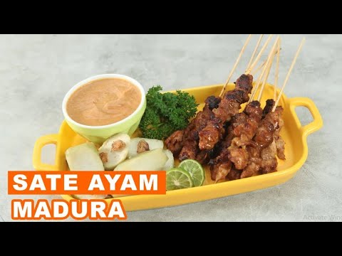 Resep Sate Ayam Madura Bumbu Kacang Sajian Sedap