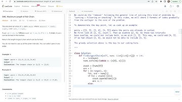 leetcode 646. Maximum Length of Pair Chain - interval merge type