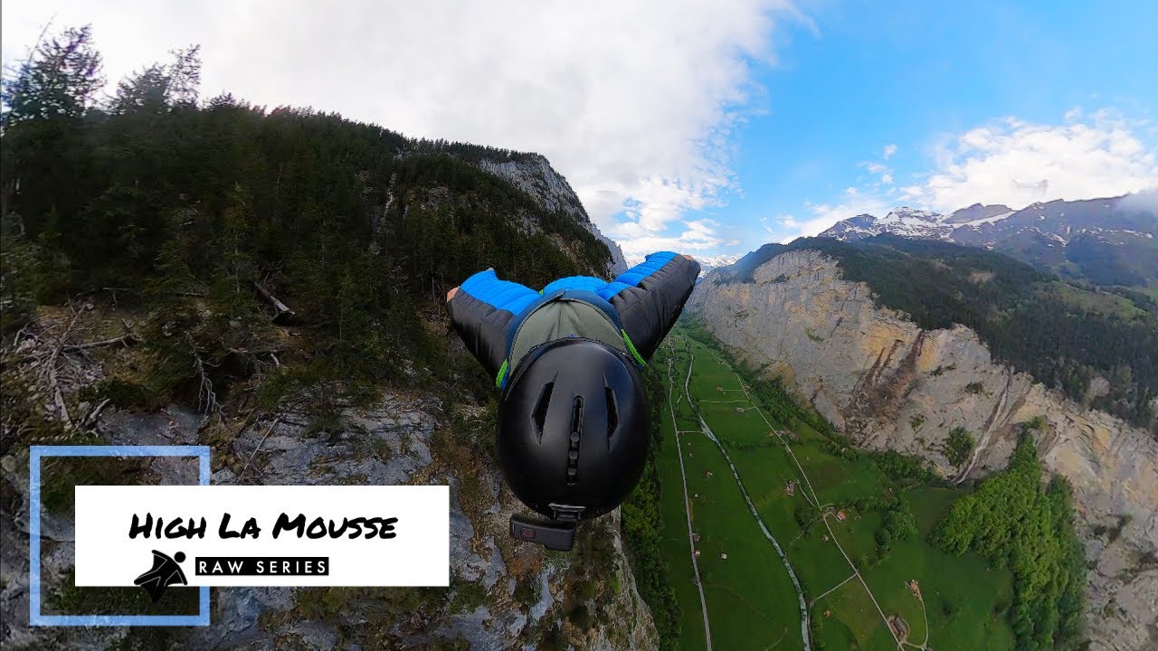 Wingsuit BASE jump - Lauterbrunnen Switzerland High La Mousse (4K