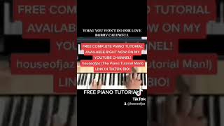 What You Won't Do For Love by Bobby Caldwell Piano Tutorial Short