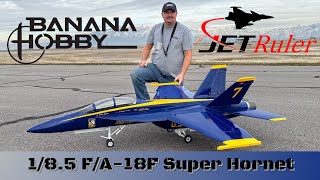 JetRuler 1/8.5 F/A-18F Super Hornet 🐝 flight footage